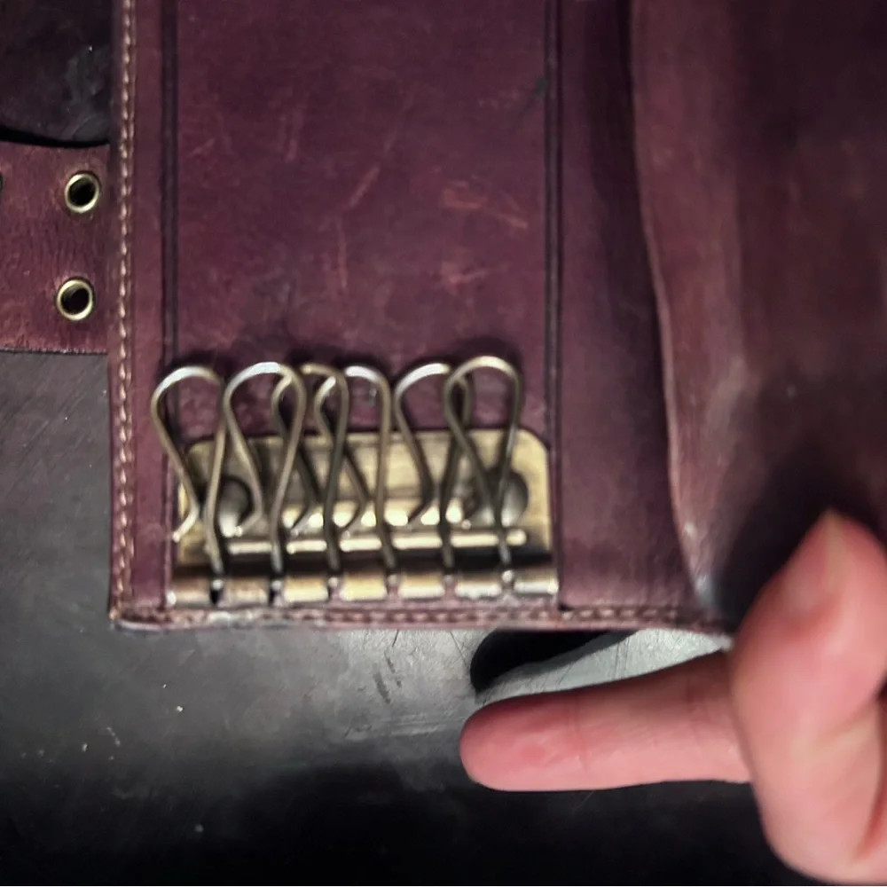 Vintage Dior Black and Brown woman key Wallet